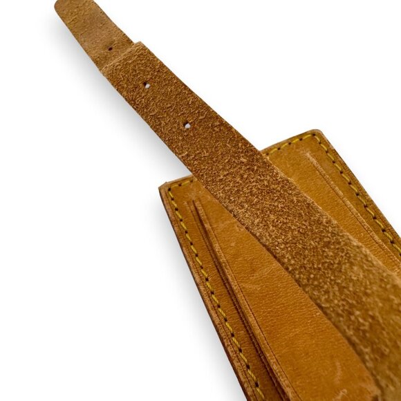 Authentic Louis Vuitton Leather Luggage Tag - Picture 9 of 12